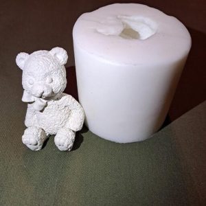 قالب سیلیکونی خرس تدی پاپیون دار